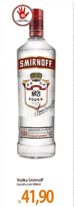 Atacadão Vodka Smirnoff 998ml oferta