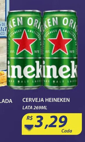 Assaí Atacadista Cerveja Heineken lata 269ml oferta