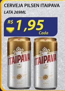 Assaí Atacadista Cerveja pilsen Itaipava lata 269ml oferta