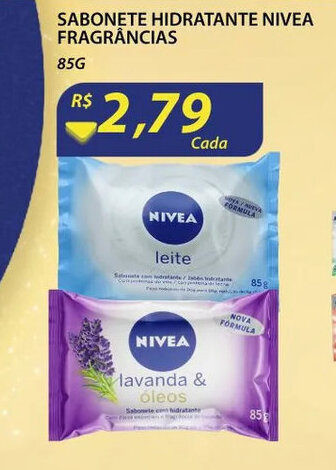 Sabonete Hidratante Nivea Frag. 85g