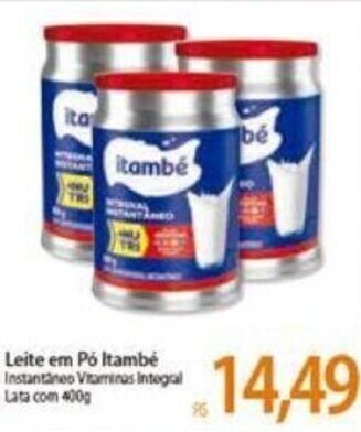 Atacadão Leite em po Itambe 400g oferta