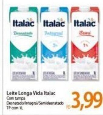 Atacadão Leite Longa Vida Italac 1L oferta
