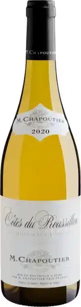 M. chapoutier côtes du roussillon blanc 2020 750ml