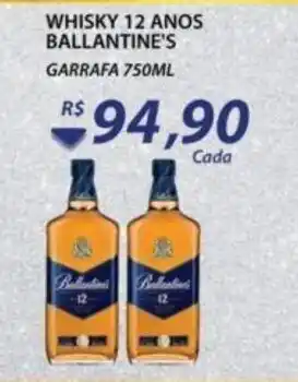 Assaí Atacadista Whisky 12 Anos Ballantine's 750ml oferta