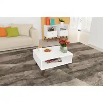 Lojas Certel Mesa de centro retrô rt3020 movelbento branco oferta
