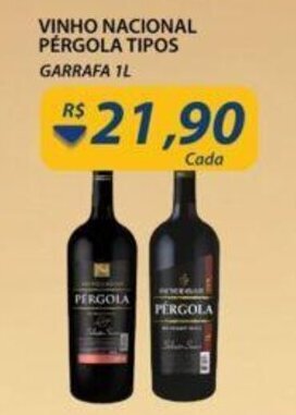 Assaí Atacadista Vinho Nacional Pergola Tipos 1L oferta