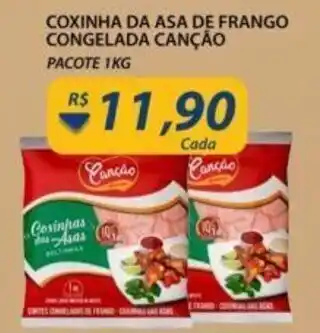 Assaí Atacadista Coxinha da Asa de Frango Congelada Cancao 1kg oferta