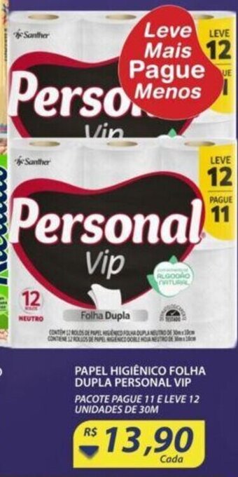 Assaí Atacadista Papel Higiénico folha Dupla Personal Vip oferta