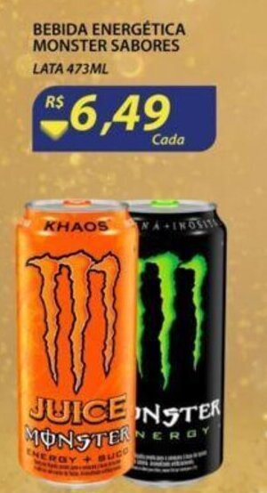 Assaí Atacadista Bebida Energetica Monster Sabores 473ml oferta