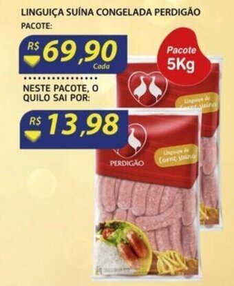 Assaí Atacadista Linguica Suina congelada Perdigao 5kg oferta
