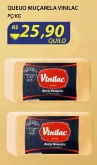 Assaí Atacadista Queijo Mucarela Vinilac 1kg oferta