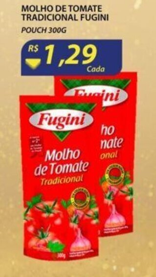 Assaí Atacadista Molho de Tomate Tradicional Fugini 300g oferta