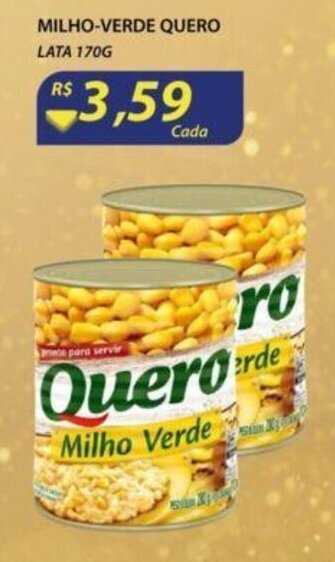 Assaí Atacadista Milho verde Quero lata 170g oferta