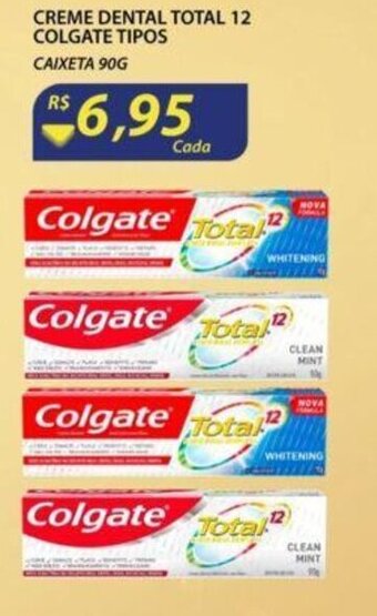 Assaí Atacadista Creme Dental Total 12 Colgate tipos 90g oferta