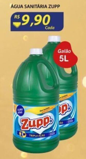 Assaí Atacadista Agua Sanitaria Zupp 5L oferta