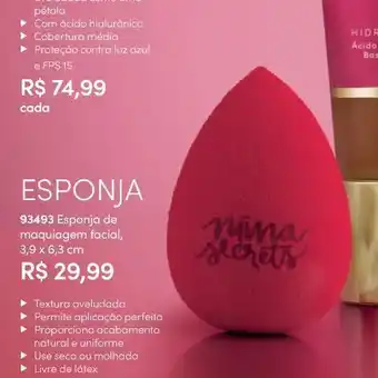 Esponja de maquiagem facial