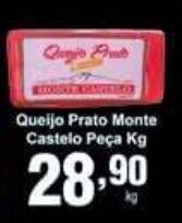 Rossi Supermercado Queijo Prato Monte Castelo Peca 1kg oferta