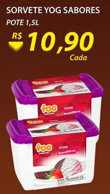 Sorvete Yog Sabores 1.5L