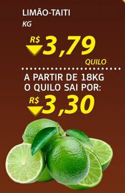 Assaí Atacadista Limao Taiti 1kg oferta