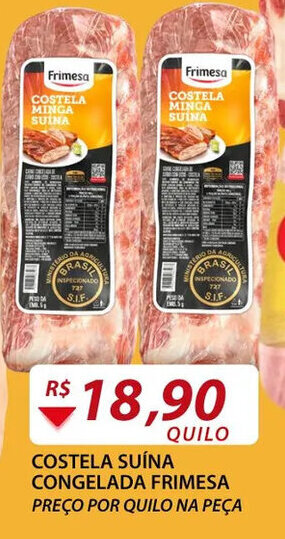 Assaí Atacadista Costela Suina Congelada Frimesa 1kg oferta