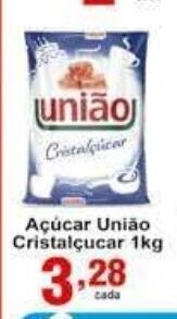 Rossi Supermercado Acucar Uniao Cristalcucar 1kg oferta
