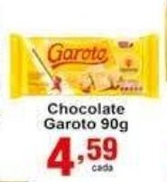 Rossi Supermercado Chocolate Garoto 90g oferta