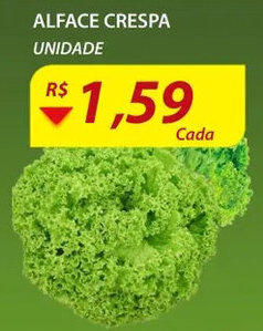 Assaí Atacadista Alface Crespa unidade oferta