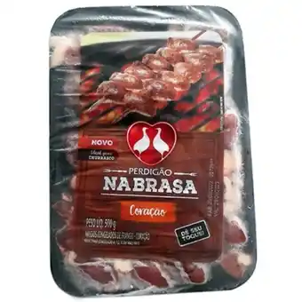 Supermercado Bergamini Coração frango perdigão na brasa 500g oferta