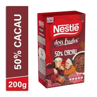 Santa Cruz Supermercados Chocolate em pó solúvel 50% cacau dois frades nestlé 200g oferta