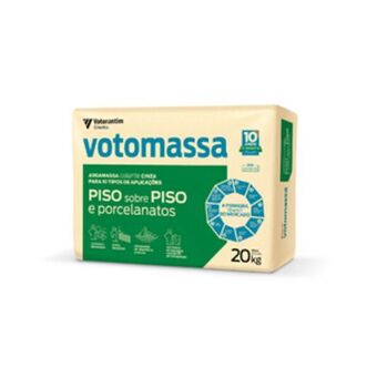 Argamassa piso sobre piso interno e externo cinza 20kg votoran
