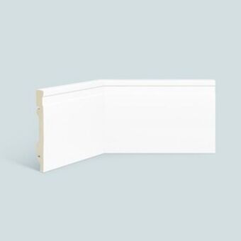 Leroy Merlin Rodapé de poliestireno espaçofloor 15cm frisado branco 150mm x 15mm x 2200mm oferta