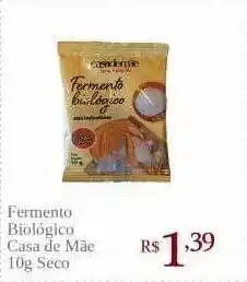 Fermento biológico casa de mãe