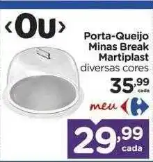 Porta-queijo minas break martiplast diversas cores