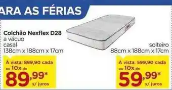 Carrefour Colchão nexflex d28 a vácuo oferta