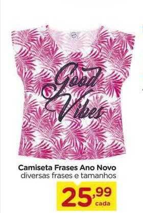 Carrefour Camiseta frases ano novo oferta