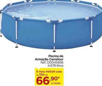 Piscina de armação carrefour