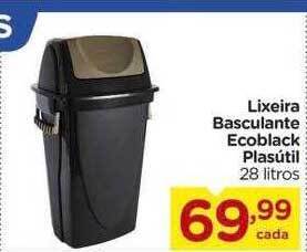 Carrefour Lixeira basculante ecoblack plasútil oferta