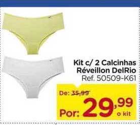 Carrefour Kit c-2 calcinhas réveillon delrio oferta