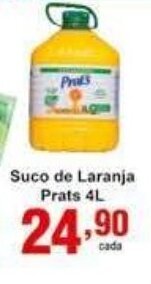 Rossi Supermercado Suco de Laranja Prats 4L oferta