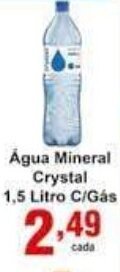 Rossi Supermercado Agua Mineral Crystal 1.5L c/ Gas oferta