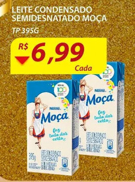 Assaí Atacadista Leite Condensado Semidesnatado Italac 395g oferta