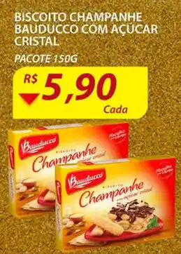 Assaí Atacadista Biscoito Champanhe Bauducco com acucar Cristal 150g oferta