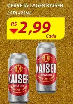Assaí Atacadista Cerveja lager Kaiser 473ml oferta