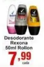 Rossi Supermercado Desoodorante Rexona 50ml Roll On oferta