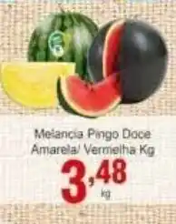 Melancia Pingo Doce Amarela/ Vermelha 1kg