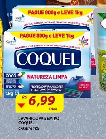 Assaí Atacadista Lava roupas em po Coquel 1kg oferta