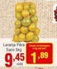 Rossi Supermercado Laranja Pera Saco 5kg oferta