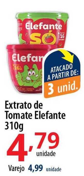 Akki Atacadista Extrato de tomate elefante oferta