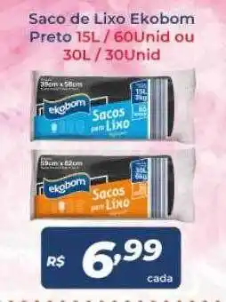 Atakarejo Saco de lixo ekobom preto oferta