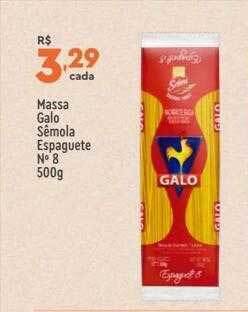 Supper Rissul Massa galo sêmola espaguete n°8 oferta